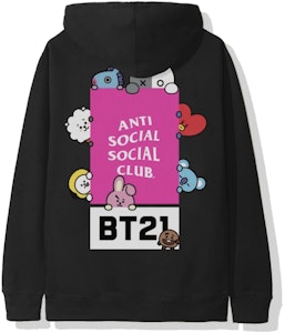 Hoodie Hitam FW19 Anti Social Social Club x BT21 Madhouse Buy Hoodie Hitam FW19 Anti Social Social Club x BT21 Madhouse