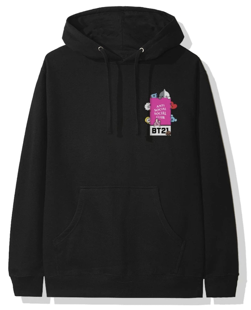 Order 안티 소셜 소셜 클럽 x BT21 매드하우스 후디 (FW19) 블랙 
