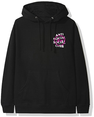 Anti Social Social Club x fragment Pink Bolt Hoodie (FW19) Black Buy Anti Social Social Club x fragment Pink Bolt Hoodie (FW19) Black