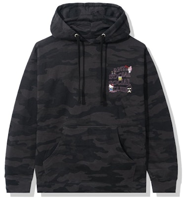 Anti Social Social Club x Hello Kitty and Friends Hoodie Black Camo Order Anti Social Social Club x Hello Kitty and Friends Hoodie Black Camo