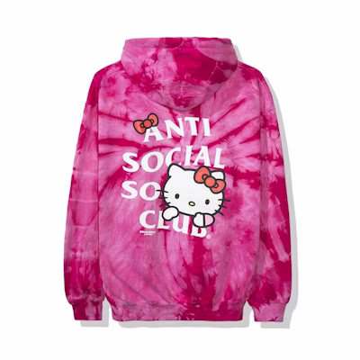 ASSC Hello Kitty Hoodie (FW19) Red Tie Dye