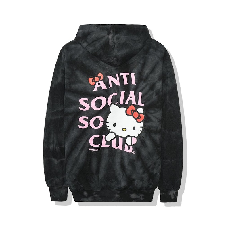 Buy Anti Social Social Club x Hello Kitty Hoodie (FW19) Black Tie Dye