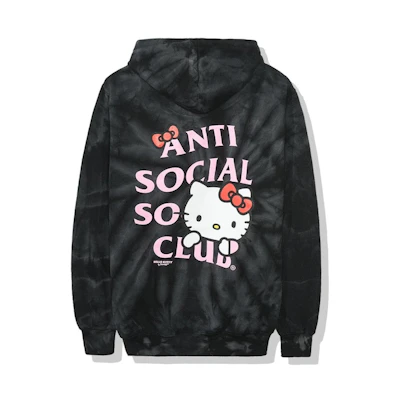 Anti Social Social Club x Hello Kitty Hoodie (FW19) Black Tie Dye
