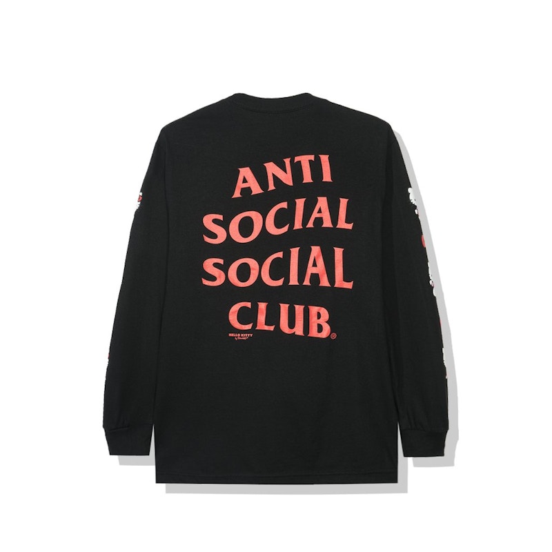 Anti Social Social Club x Hello Kitty Long Sleeve Tee (FW19) Black