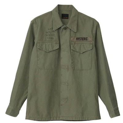 Anti Social Social Club x Hysteric Glamour BDU Shirt Olive Buy Anti Social Social Club x Hysteric Glamour BDU Shirt Olive