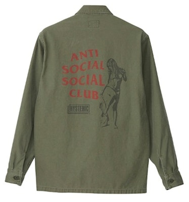 Anti Social Social Club x Hysteric Glamour BDU Shirt Olive Order Anti Social Social Club x Hysteric Glamour BDU Shirt Olive