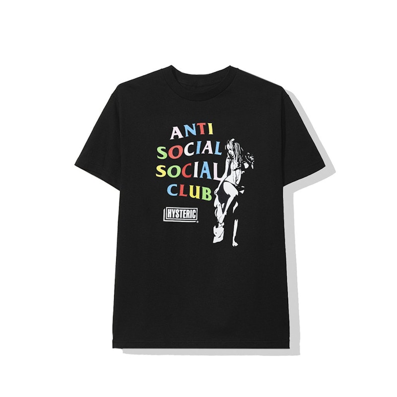 Buy Anti Social Social Club x Hysteric Glamour Baju-T Hitam