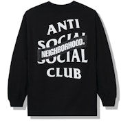 Anti Social Social Club x NEIGHBORHOOD AW05 Black Long Sleeve Tee Longsleeve Tee Black Anti Social Social Club x NEIGHBORHOOD AW05 Black Long Sleeve Tee Longsleeve Tee Black