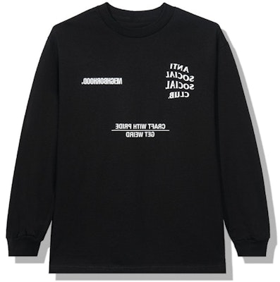Anti Social Social Club x NEIGHBORHOOD AW05 Black Long Sleeve Tee Longsleeve Tee Black Order Anti Social Social Club x NEIGHBORHOOD AW05 Black Long Sleeve Tee Longsleeve Tee Black