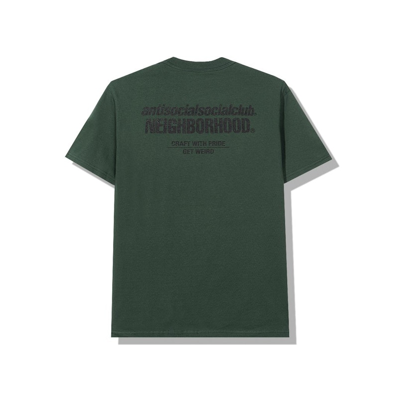 Order Anti Social Social Club x NEIGHBORHOOD Cambered Tee Green