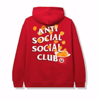Anti Social Social Club x Panda Express Red Hoodie Red Anti Social Social Club x Panda Express Red Hoodie Red