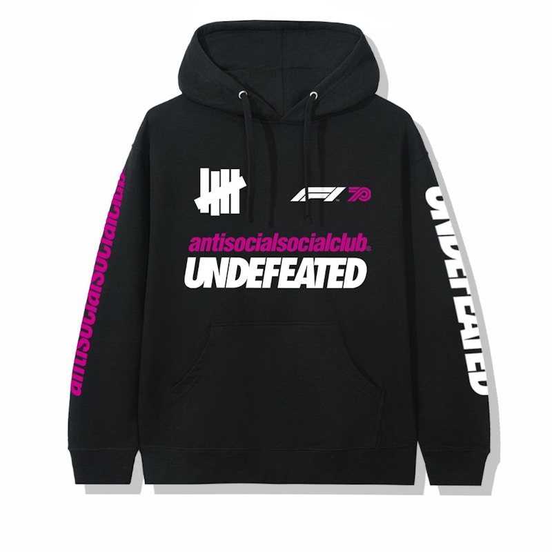 Buy Anti Social Social Club x UNDEFEATED X F1 Hoodie Black