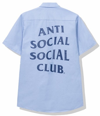 Anti Social Social Club x USPS Work Shirt Light Blue Order Anti Social Social Club x USPS Work Shirt Light Blue