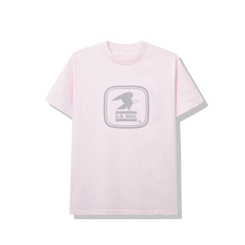 Anti Social Social Club x USPS Work Tee Pink