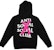 Anti Social Social Reebok Club Cancelled Hoodie Black (Pink X)