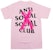 Anti Social Social Reebok Club Cancelled T-Shirt Pink