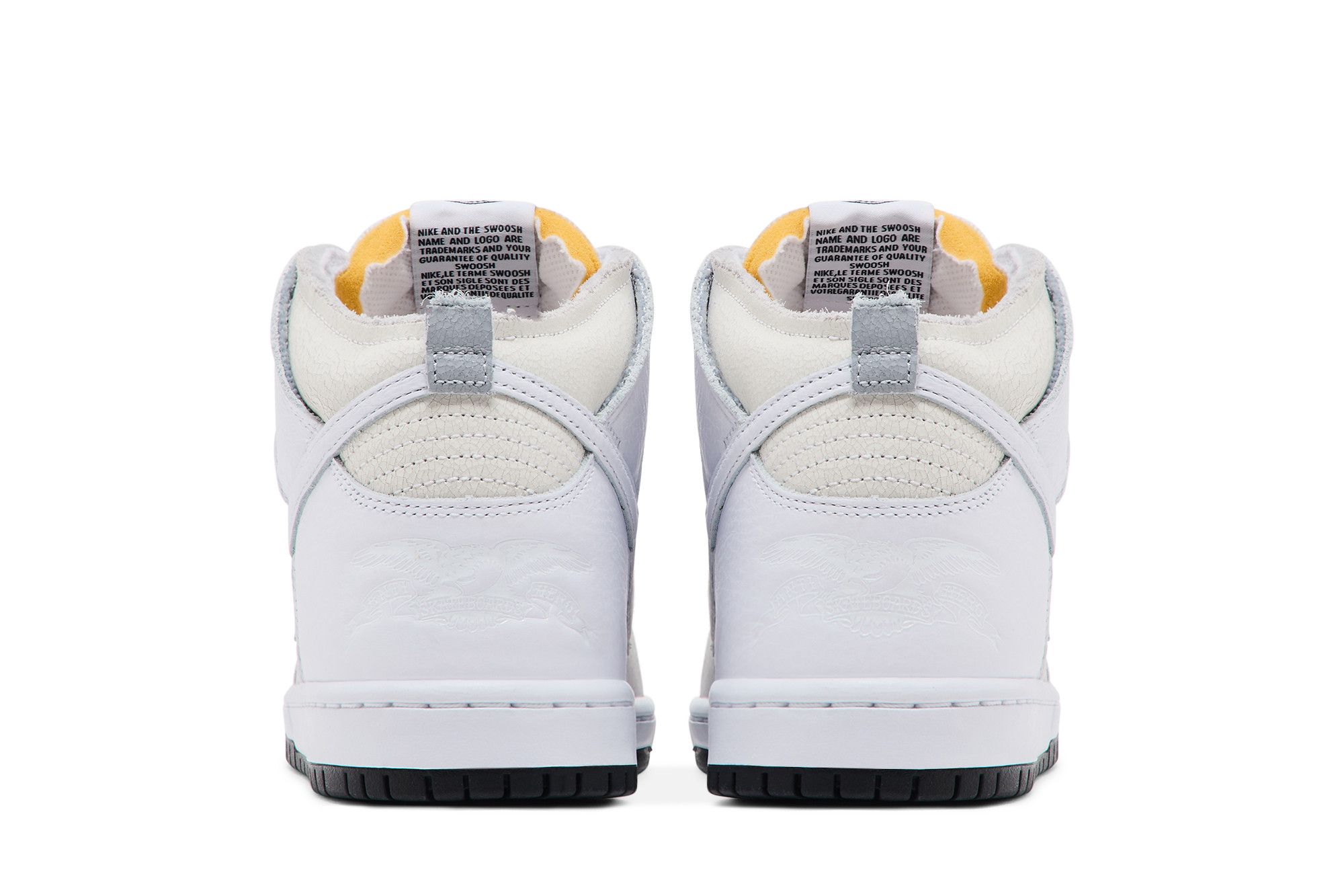 Sizing AntiHero x Nike Dunk Tinggi SB 'Putih Hitam' HM5837-100