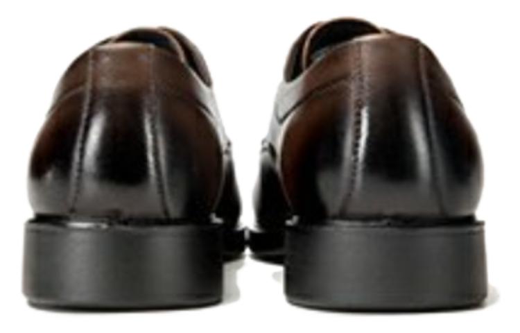 Purchase 奥康「ブラウンラウンドトゥドレスシューズ」1233111028 1233111028