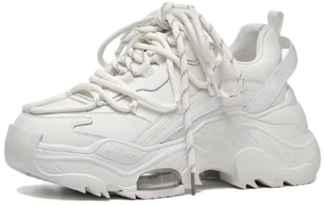 奧康AOKANG 拼接氣墊厚底增高 低幫 老爹鞋 白色 Shop 奧康AOKANG 拼接氣墊厚底增高 低幫 老爹鞋 白色