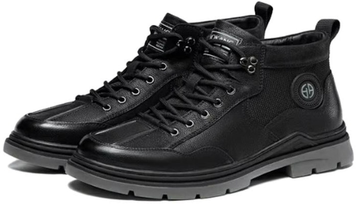 Aokang Ankle Martin Boots 'Black Trendy Outdoor' 1223223015 Lookbook Aokang Ankle Martin Boots 'Black Trendy Outdoor' 1223223015