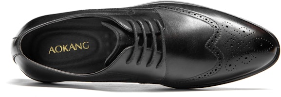 Aokang Negro 'Estilo Británico Retro Formal' 1223211077 Lookbook Aokang Negro 'Estilo Británico Retro Formal' 1223211077