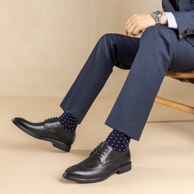 Aokang Black 'British Retro Formal' 1223211077 Details for Aokang Black 'British Retro Formal' 1223211077