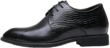 AOKANG Black Classic Leather Dress Shoes with Inner Heel Lift. 185219004 AOKANG Black Classic Leather Dress Shoes with Inner Heel Lift. 185219004