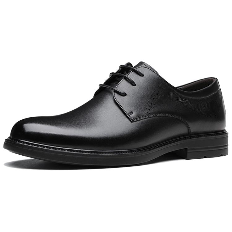 AOKANG Black Genuine Leather Classic Formal Shoes 1245111016N