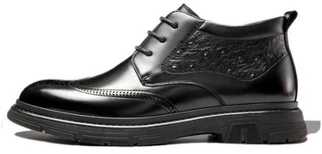 奥康黑色布洛克踝靴 1223011012 Buy 奥康黑色布洛克踝靴 1223011012