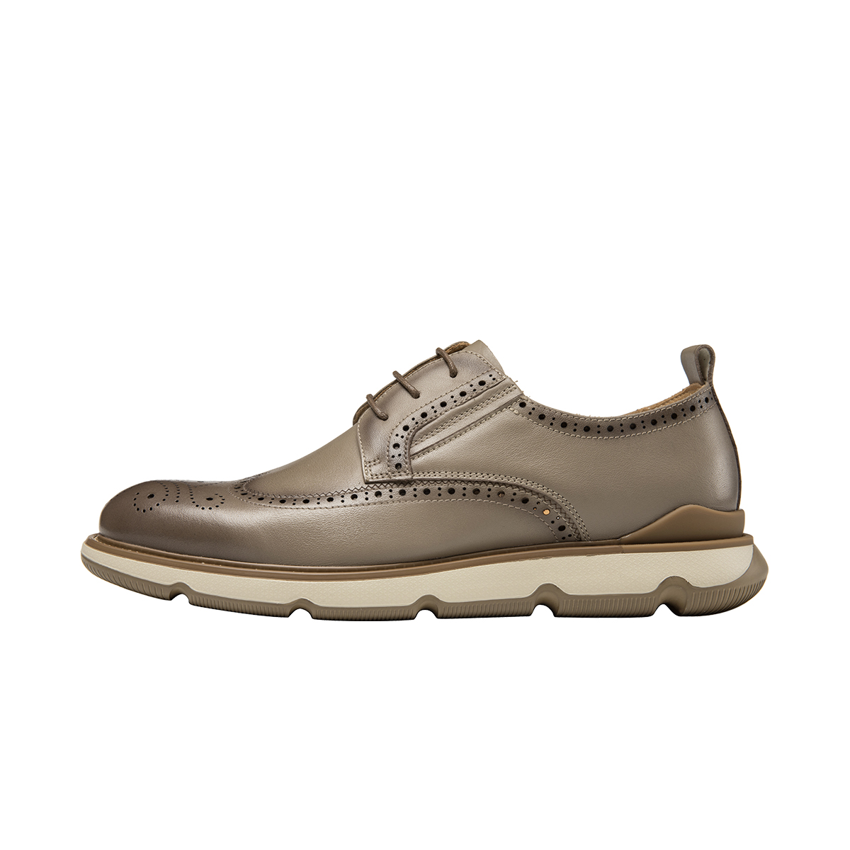 Aokang Brogue Business Casual Sneakers 'Grey' 6231511188