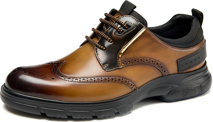 Aokang Brogue Business Sport Leather Shoes 'Brown' 6231511180 Order Aokang Brogue Business Sport Leather Shoes 'Brown' 6231511180