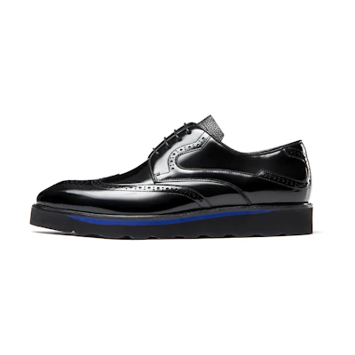 Aokang Brogue Carving Oxford 'Retro British Black'