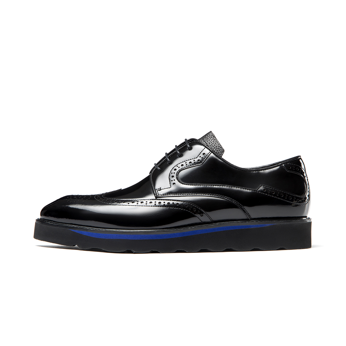Aokang Brogue Carving Oxford 'Retro British Black' 1223114042