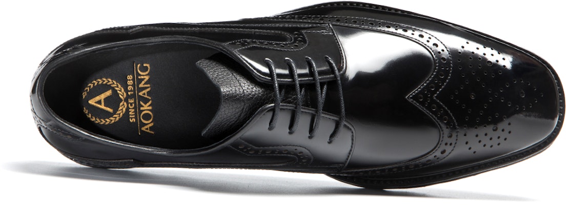Aokang Brogue Carving Oxford 'Retro British Black' 1223114042 Lookbook Aokang Brogue Carving Oxford 'Retro British Black' 1223114042