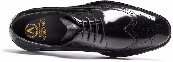 Lookbook Aokang Brogue Carving Oxford 'Retro British Black' 1223114042