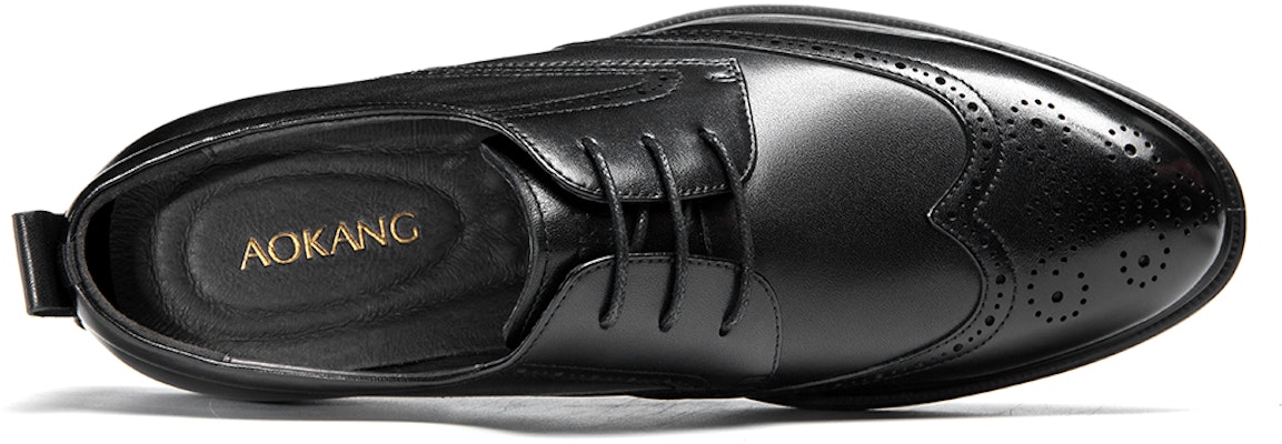 Aokang Brogue Kasut Oxford Kulit 'Hitam Perniagaan' 1223211020 Lookbook Aokang Brogue Kasut Oxford Kulit 'Hitam Perniagaan' 1223211020