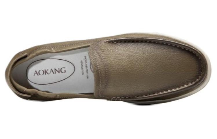 Lookbook Mocasines Cómodos de Negocios Aokang 'Caqui' 1233321009