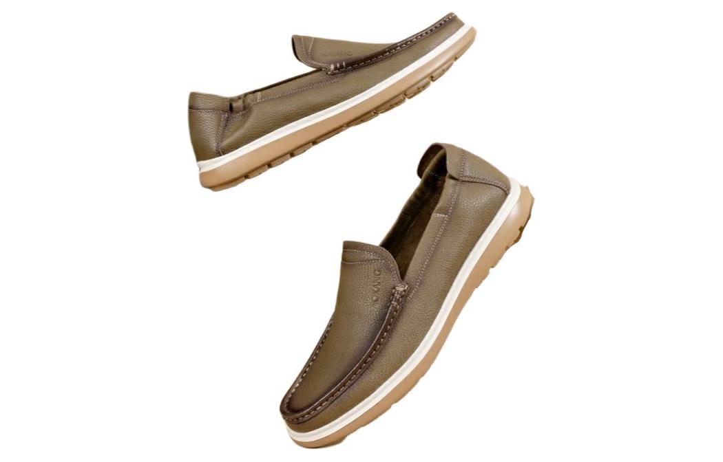 Shop Mocasines Cómodos de Negocios Aokang 'Caqui' 1233321009