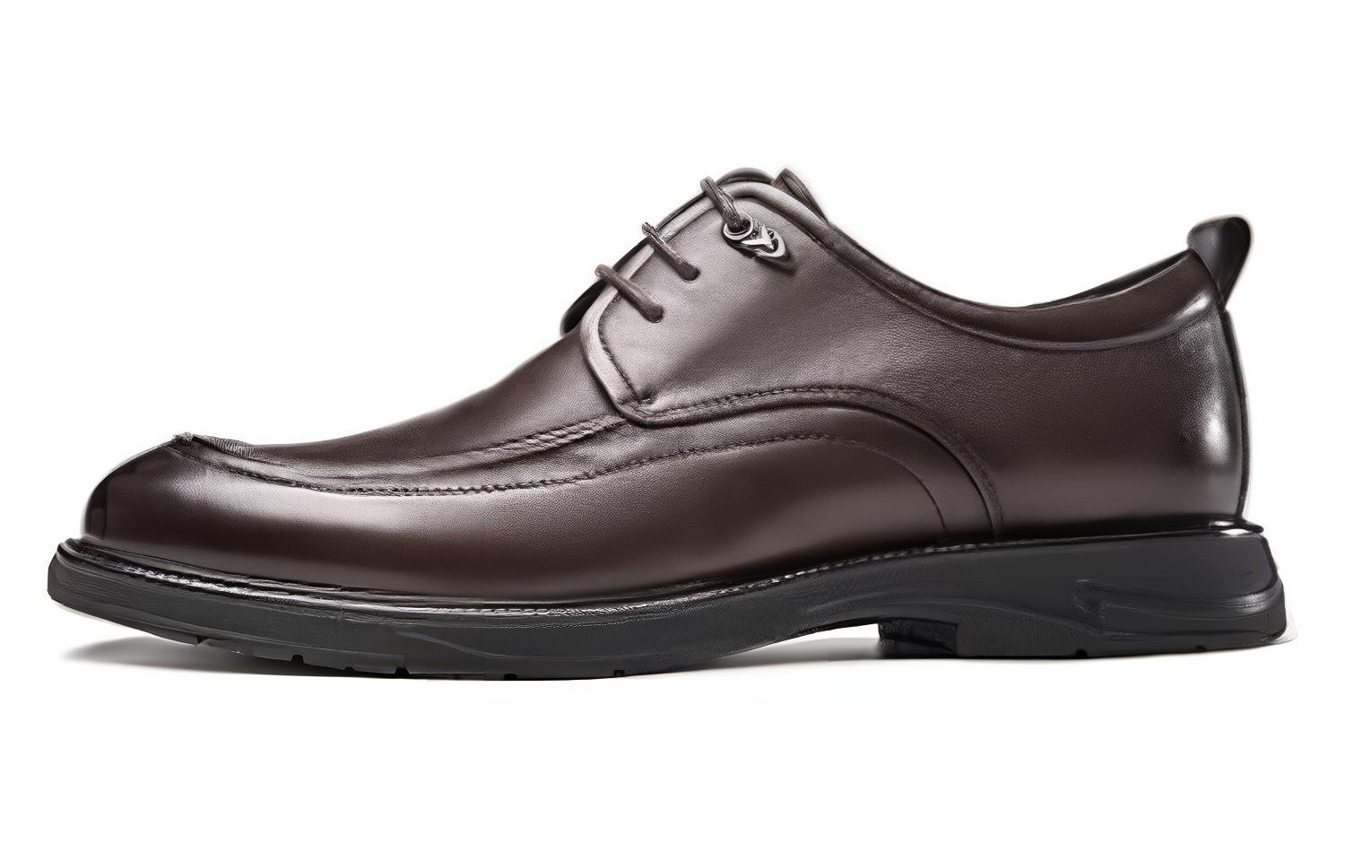 Aokang Business Commute 'Brown Leather Dress Shoes' 1223211057