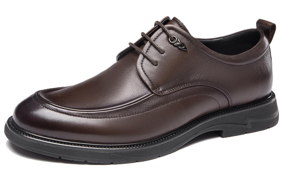 Aokang Business Commute 'Brown Leather Dress Shoes' 圖 2