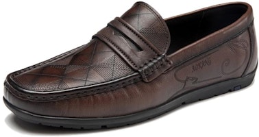 Aokang Casual Loafer 'Comfortable Flat Brown Leather' 1223424016 Aokang Casual Loafer 'Comfortable Flat Brown Leather' 1223424016