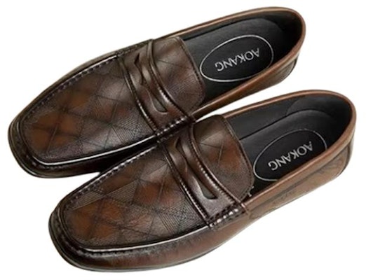 Aokang Casual Loafer 'Comfortable Flat Brown Leather' 1223424016 Lookbook Aokang Casual Loafer 'Comfortable Flat Brown Leather' 1223424016