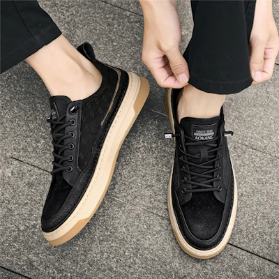 Zapatillas Aokang Clásicas de Punta Redonda con Suela Gruesa Elevada Casual. 1235322039W 4