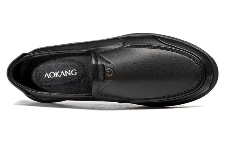 Shop 奧康AOKANG 舒適休閒 樂福鞋 男款 黑色