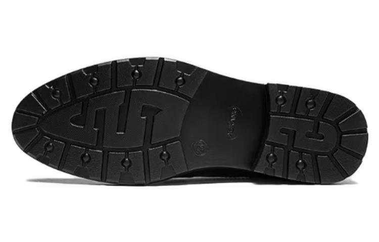 Shop Aokang Dress Leather Shoes 'Commuter Business Black' F213211072