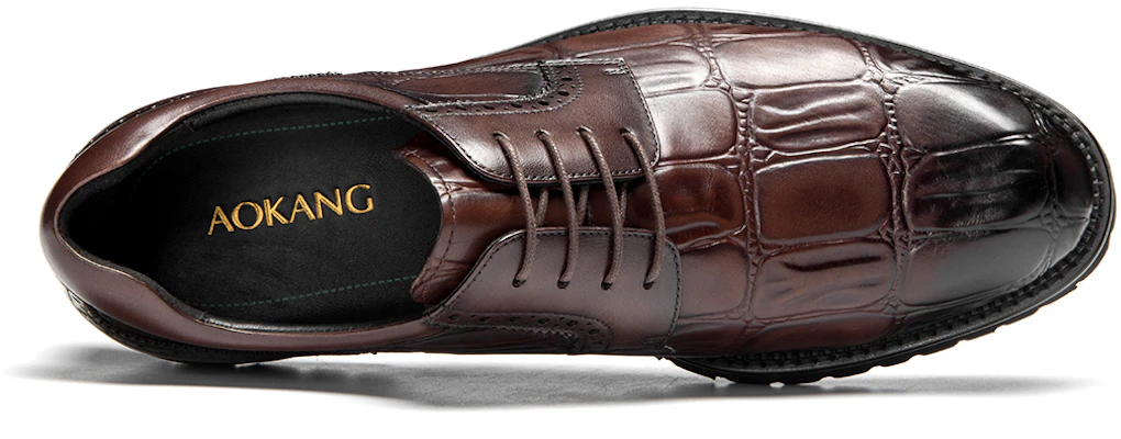 Sepatu Aokang Pria Coklat Fashion Retro Inggris Nyaman Bertatahkan 1223611001 Lookbook Sepatu Aokang Pria Coklat Fashion Retro Inggris Nyaman Bertatahkan 1223611001
