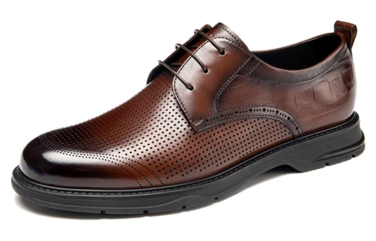 Aokang Dress Shoes 'Brown Leather' 1233814003