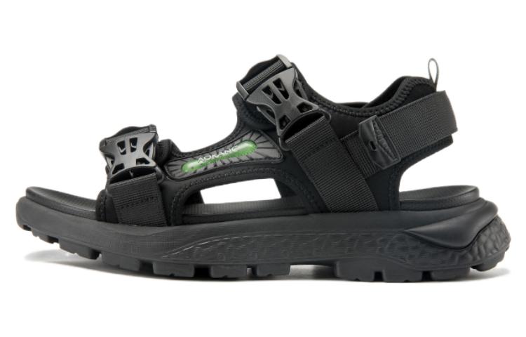 Aokang Fabric 'Trendy Casual Beach Sandal Black'
