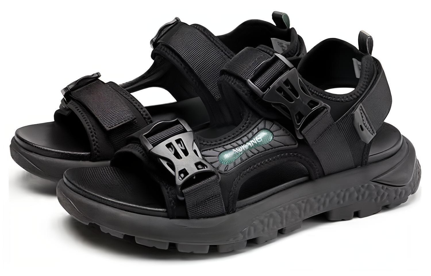 Aokang Fabric 'Trendy Casual Beach Sandal Black' 圖 2