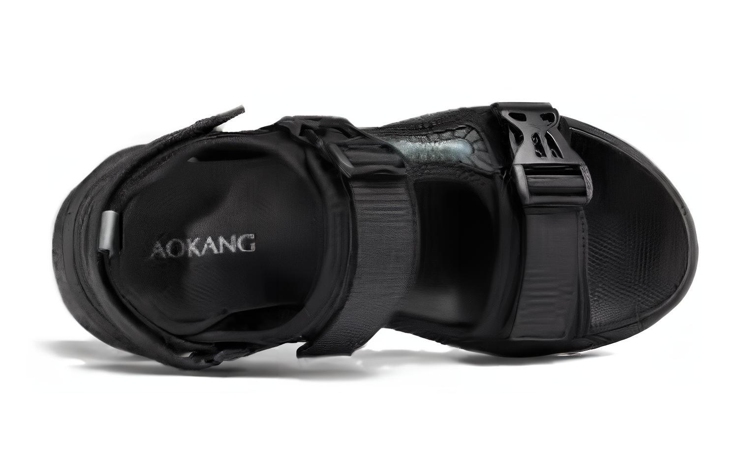 Aokang Fabric 'Trendy Casual Beach Sandal Black' 圖 4